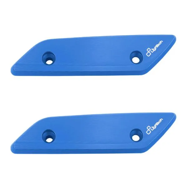 Coppia tappi specchio Lightech alluminio blu cobalto Yamaha Tmax 560 2022-2024