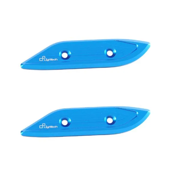 Coppia tappi specchio Lightech alluminio blu cobalto Yamaha Tmax 530 2012-2021