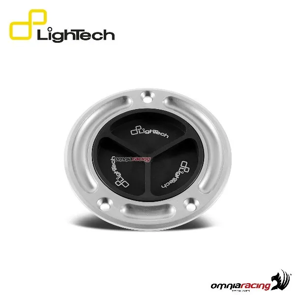 Tappo serbatoio benzina filettato Lightech silver per Aprilia RSV4 R/Factory/APRC 2009>