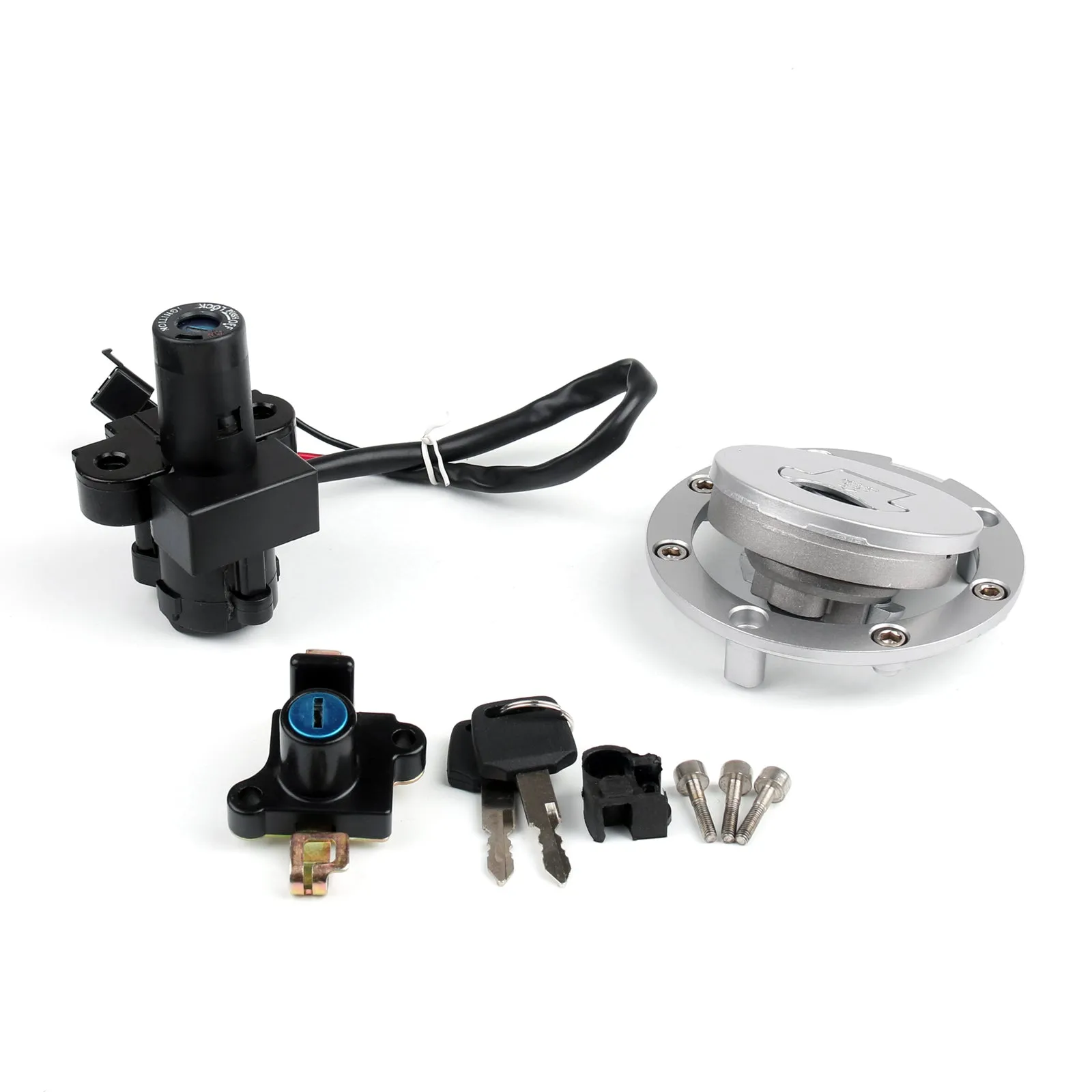 Serrure de commutateur d'allumage et jeu de clés de bouchon de gaz de carburant pour Honda CB1000F 1993-1997 1996 générique