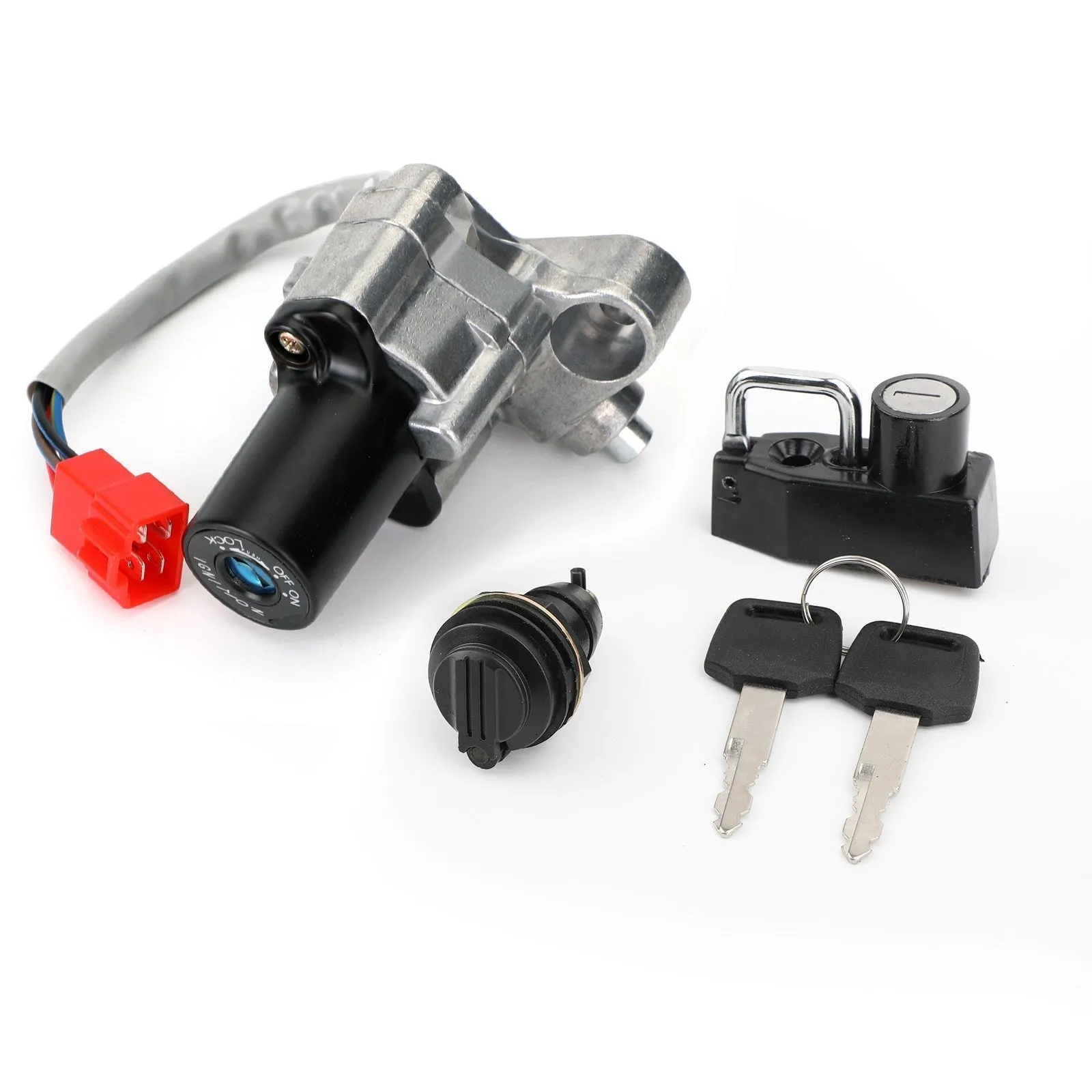 Clés de verrouillage de casque de boîte à outils de capuchon de commutateur d'allumage pour Yamaha V-STAR 650 1100 99-16 générique