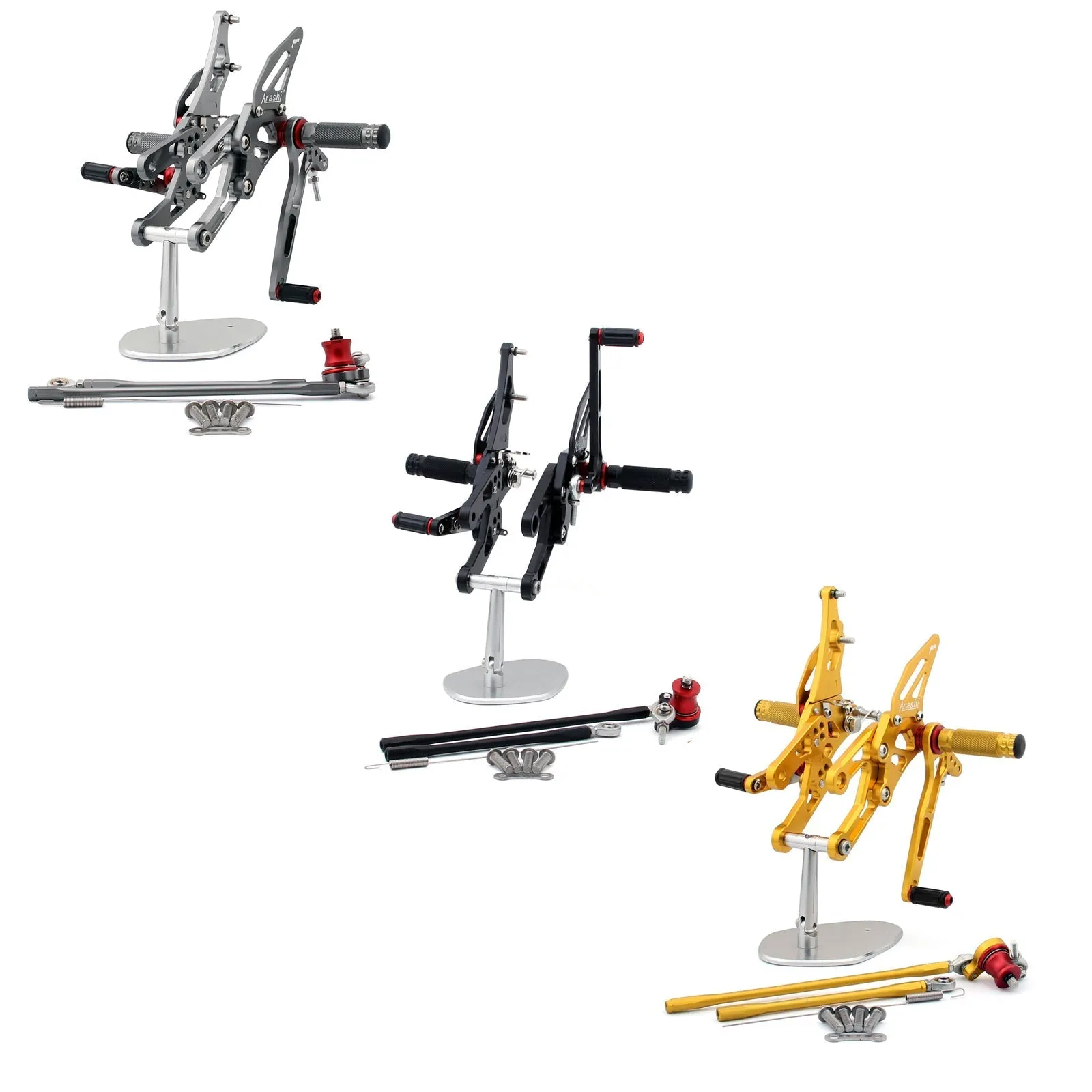 2003-2006 Honda CBR600RR /2004-2007 CBR1000RR Ensemble reculé Repose-pieds réglable