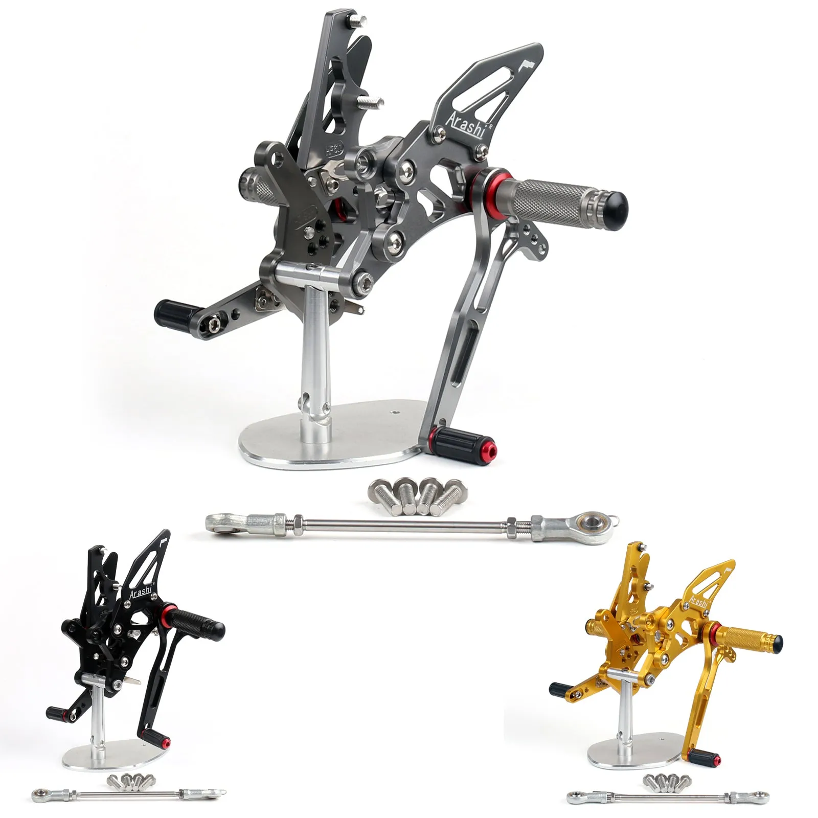 Commandes reculées Repose-pieds arrière réglables Pour Yamaha YZF R25 2014-2015 Générique