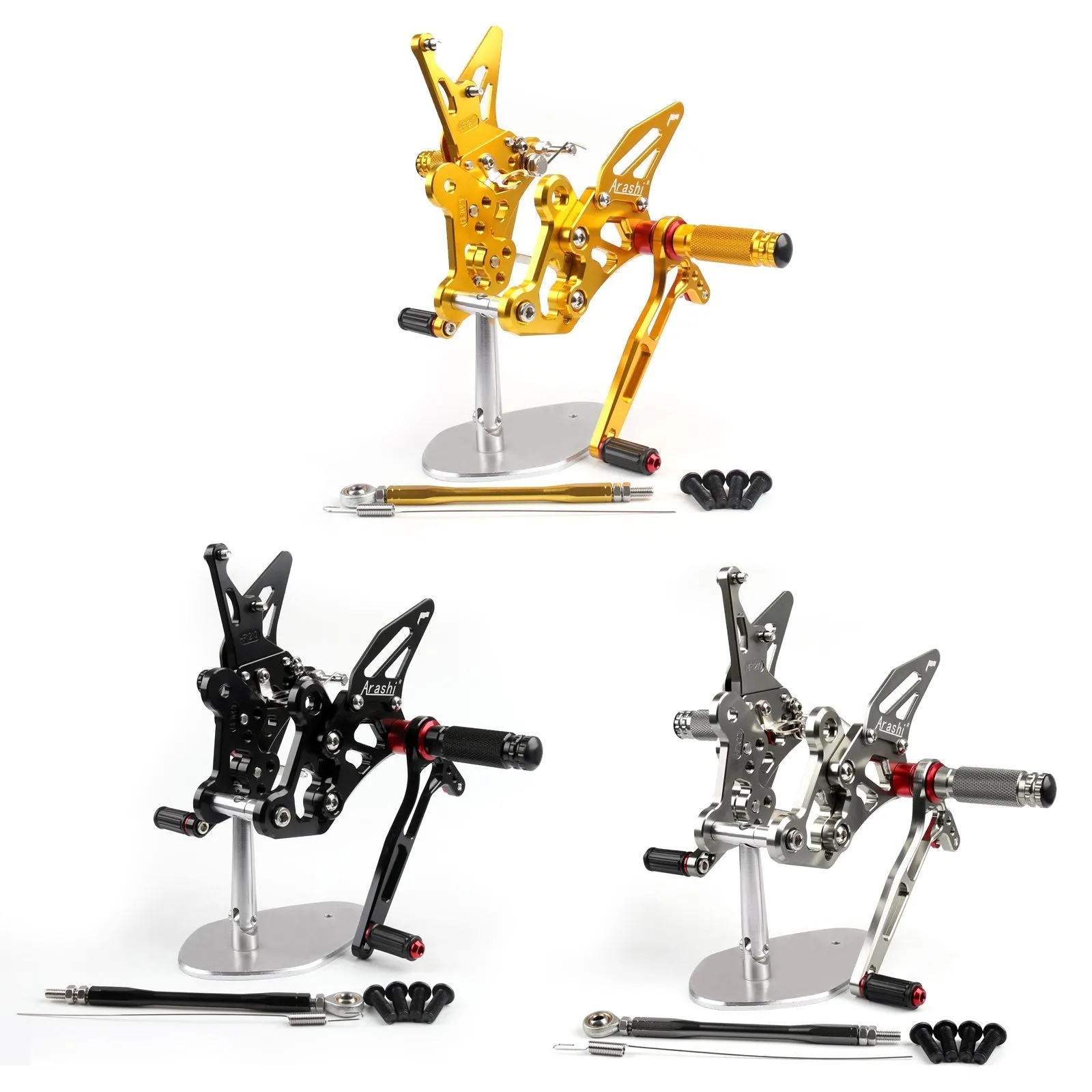 Commandes reculées complètes repose-pieds ensemble arrière pour 11-16 SUZUKI GSR750 GSXS750 GSX-S750 générique