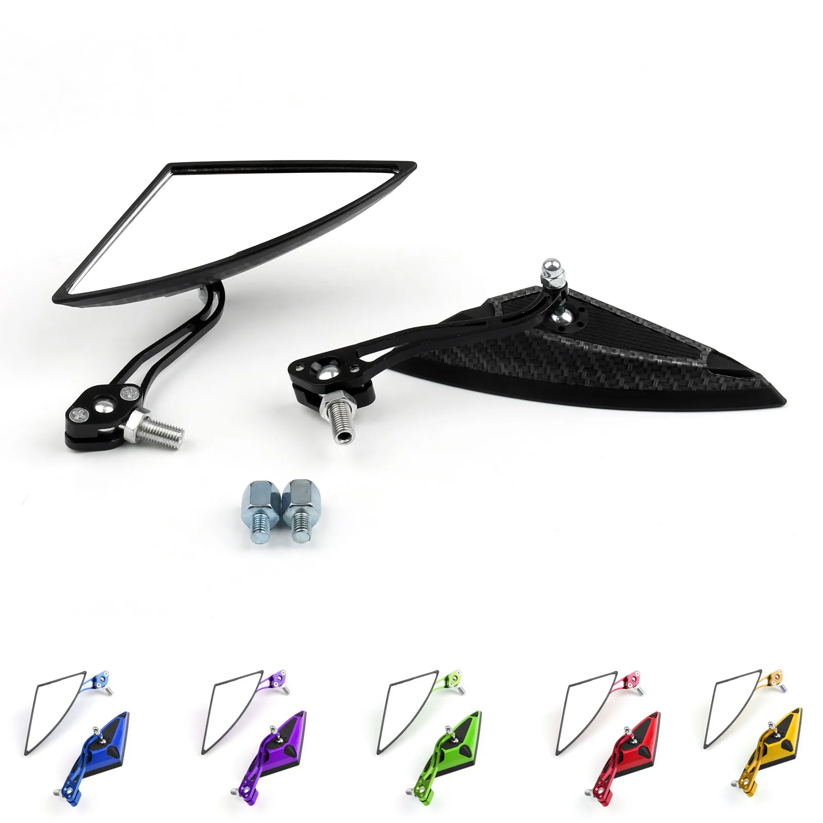 Rétroviseurs latéraux de Scooter de moto miroir de Modification 8mm 10mm générique