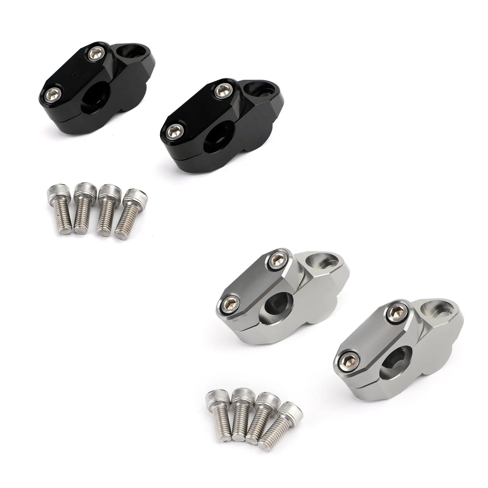 Billet Alu 1 Rise 7/8 Rehausseurs de guidon pour moto ATV Moto Quad Générique