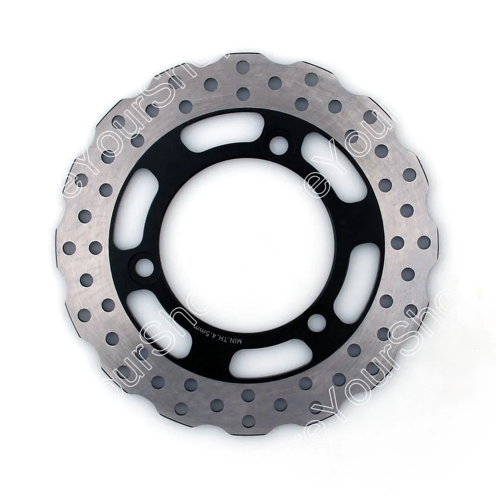Rotor de disque de frein arrière pour Kawasaki Ninja EX250 250R 2008-2012 Noir Generic