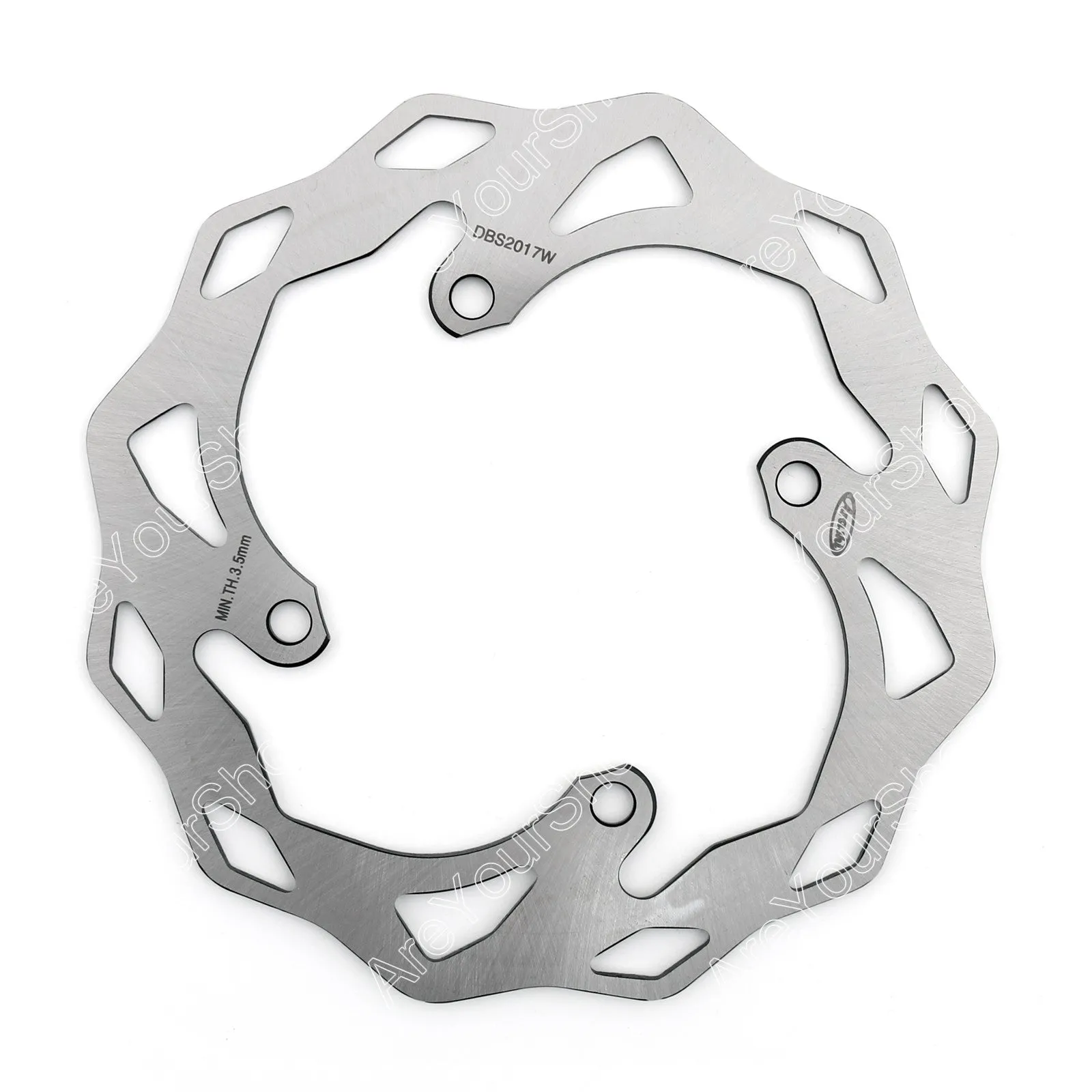 Rotor de disque de frein arrière Arashi pour Kawasaki KX250 03-08 KLX 450R 07-16 KX F 250 450 Generic