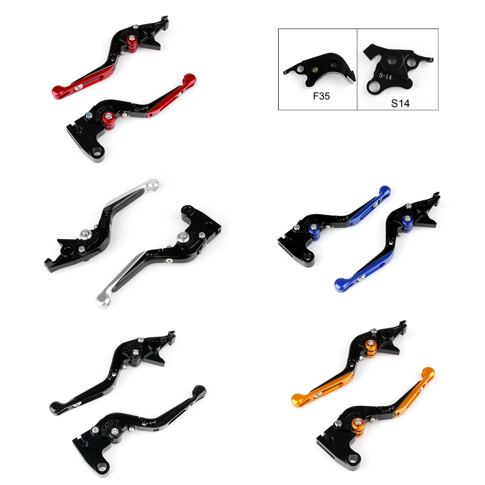 Leviers d'embrayage de frein extensibles pliables réglables pour Suzuki GSXR1000 2007-2008 générique