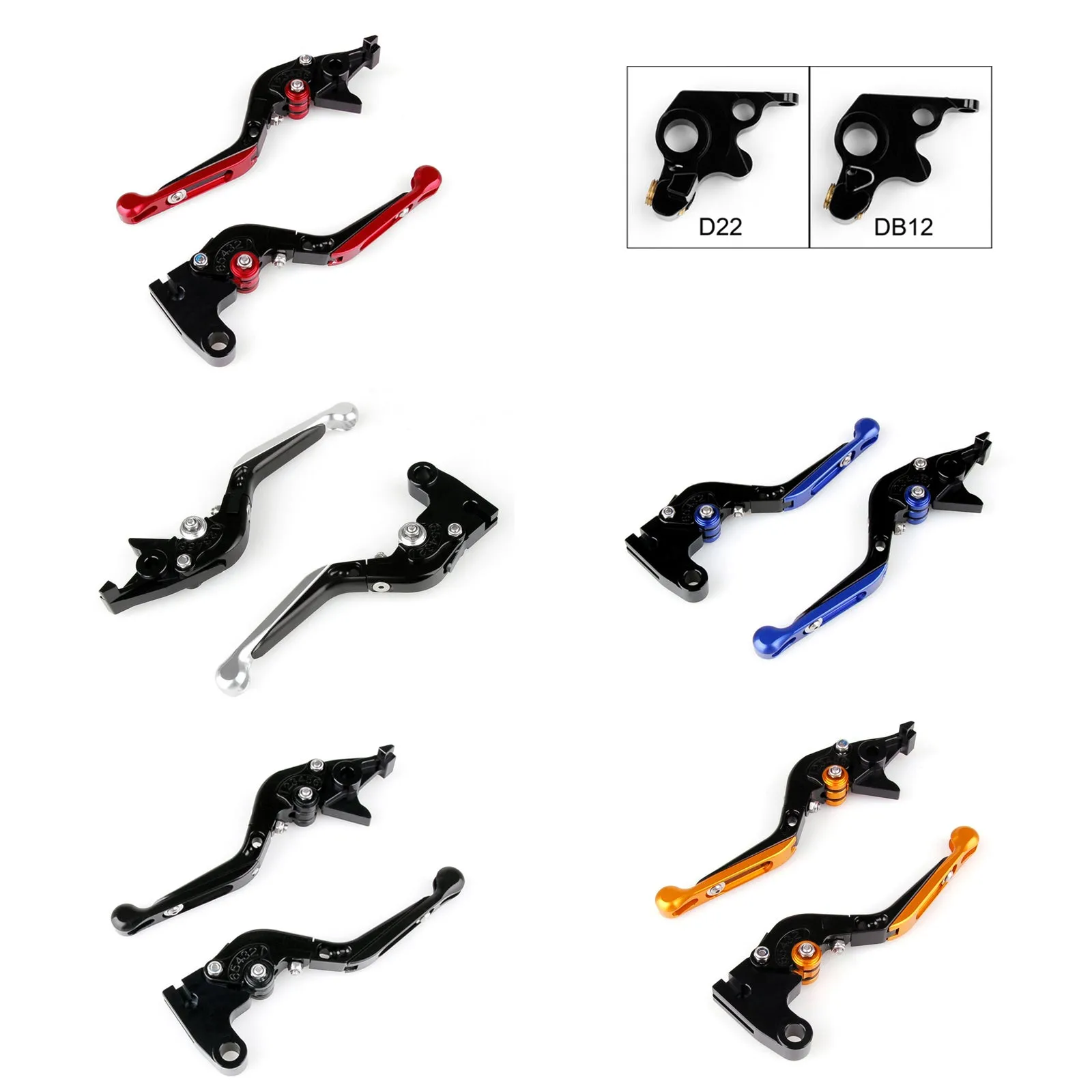 Leviers d'embrayage de frein extensibles pliables réglables pour Ducati MONSTER Generic