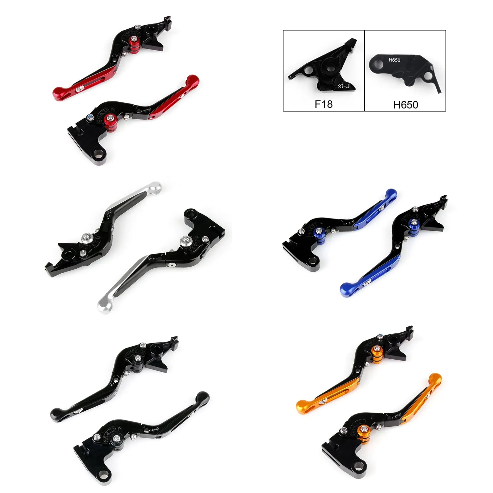 Leviers d'embrayage de frein extensibles pliables réglables pour Honda CBR650FCB650F 14-15 générique
