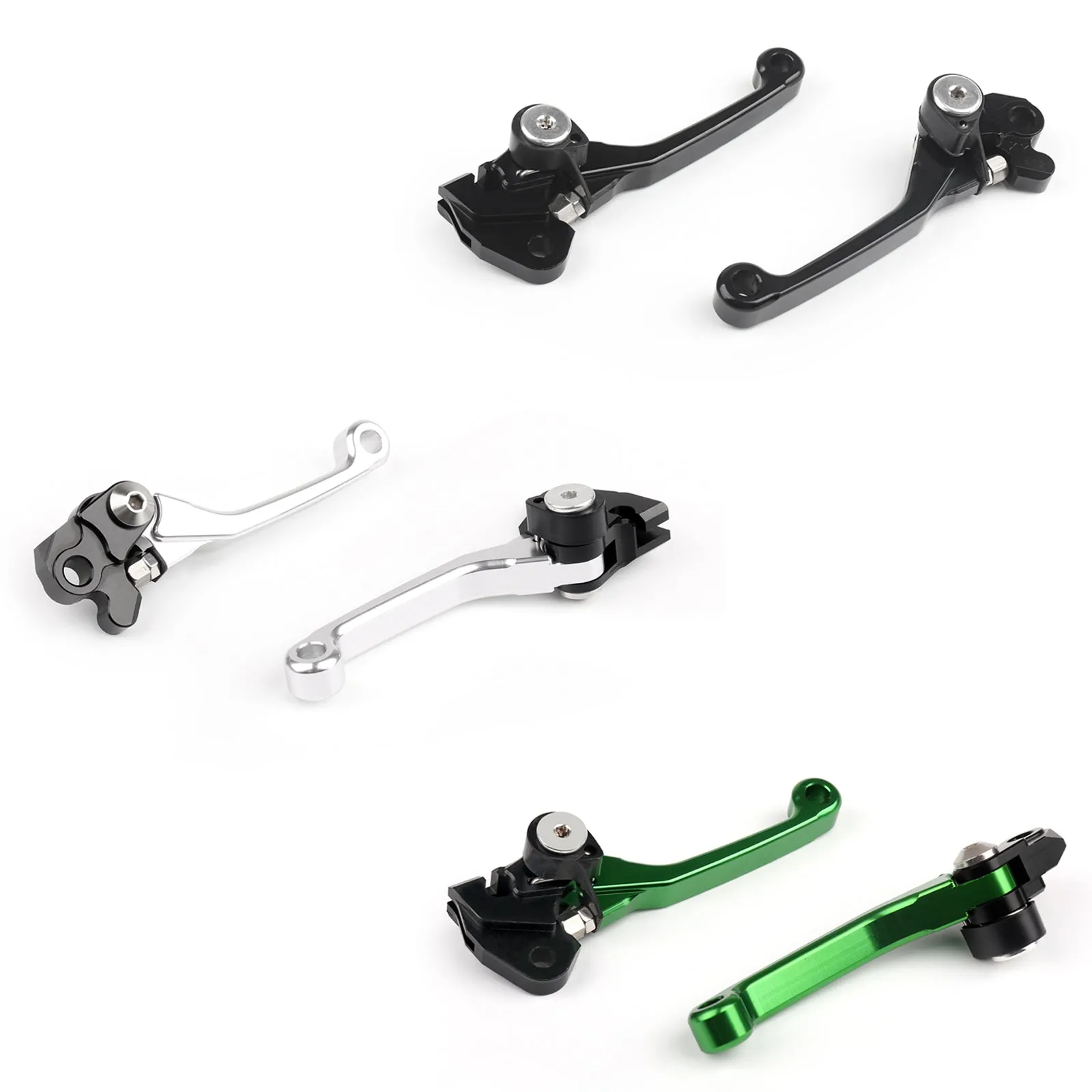 Leviers d'embrayage de frein pivotants pour Kawasaki KX65 KX85 KX250/KX250F KX125 2004 2003 générique