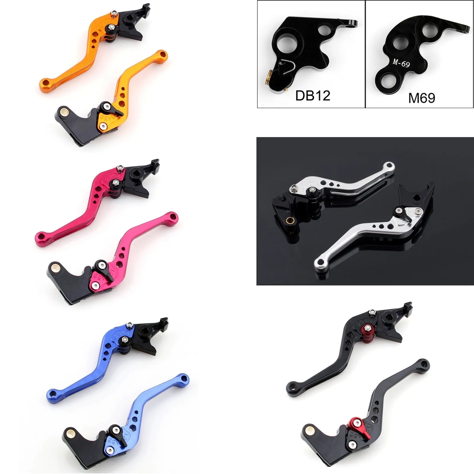Leviers d'embrayage de frein courts pour KTM 690 SMC/SMC-R/Duke/Duke R 2012-2013 générique