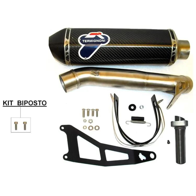 Mv Agusta F3 675 2012 > 2016 Scarico Termignoni Terminale Relevance Carbonio Acciaio-MV07094CV-37627