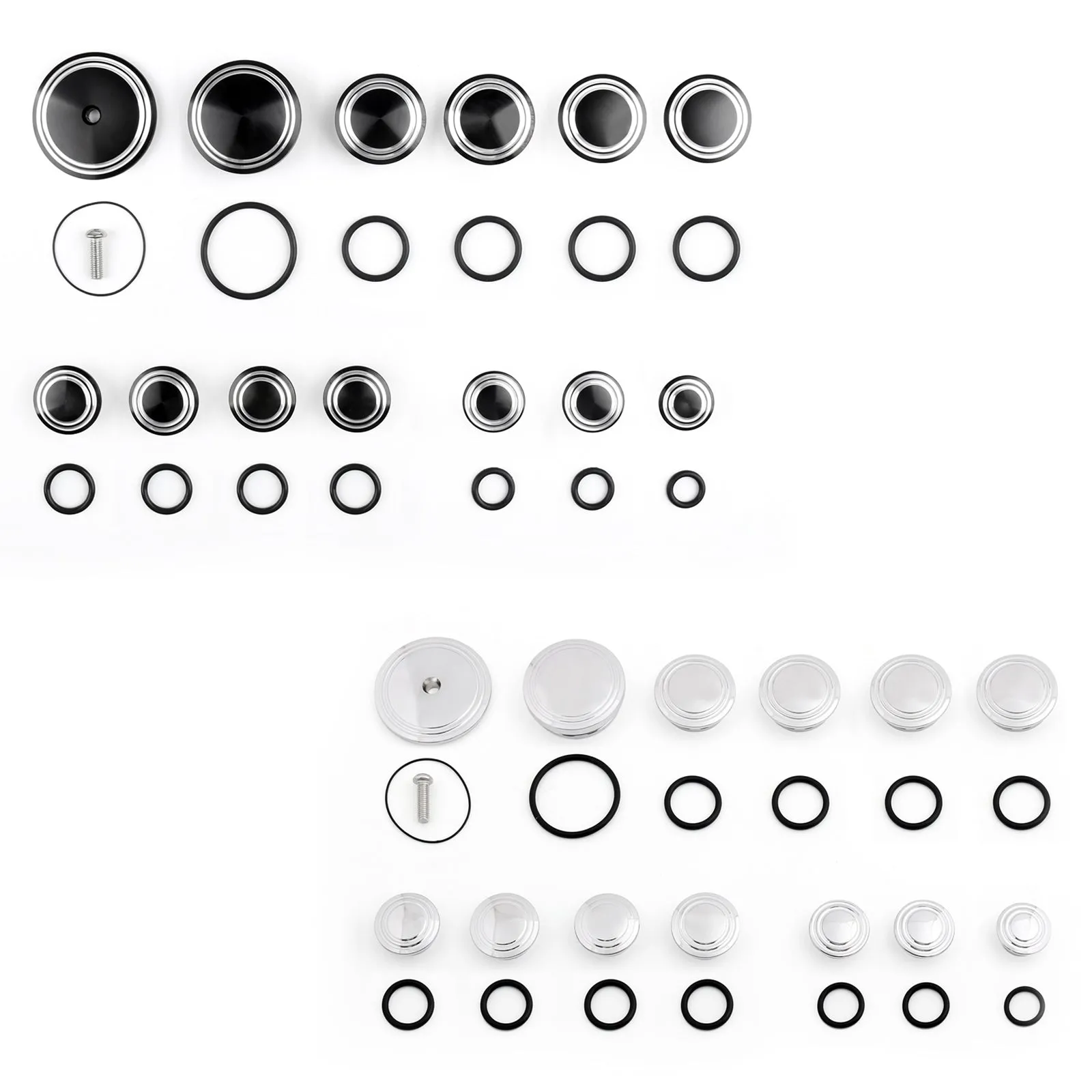 Bouchons de cadre de moto ensemble de capuchons de cadre pour BMW R1200 R NINE T 2014-2016 générique