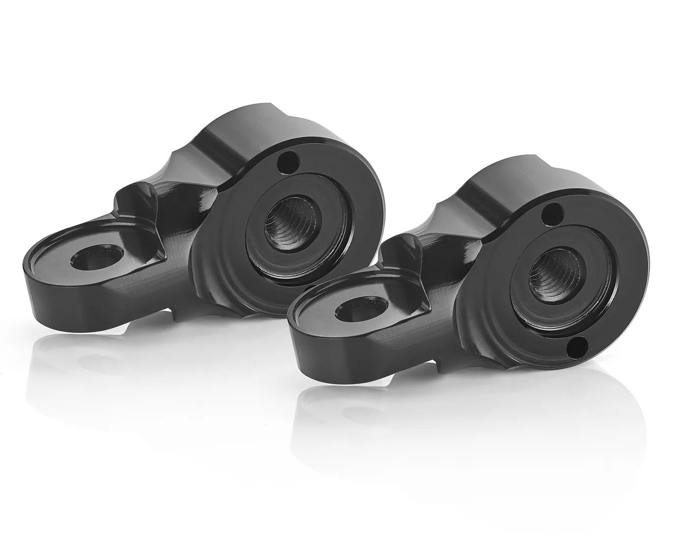 Adattatore per installare Specchio Rizoma su BMW R nineT Racer, codice BS761B, colore Nero, 1 paio (set per 2 specchi)