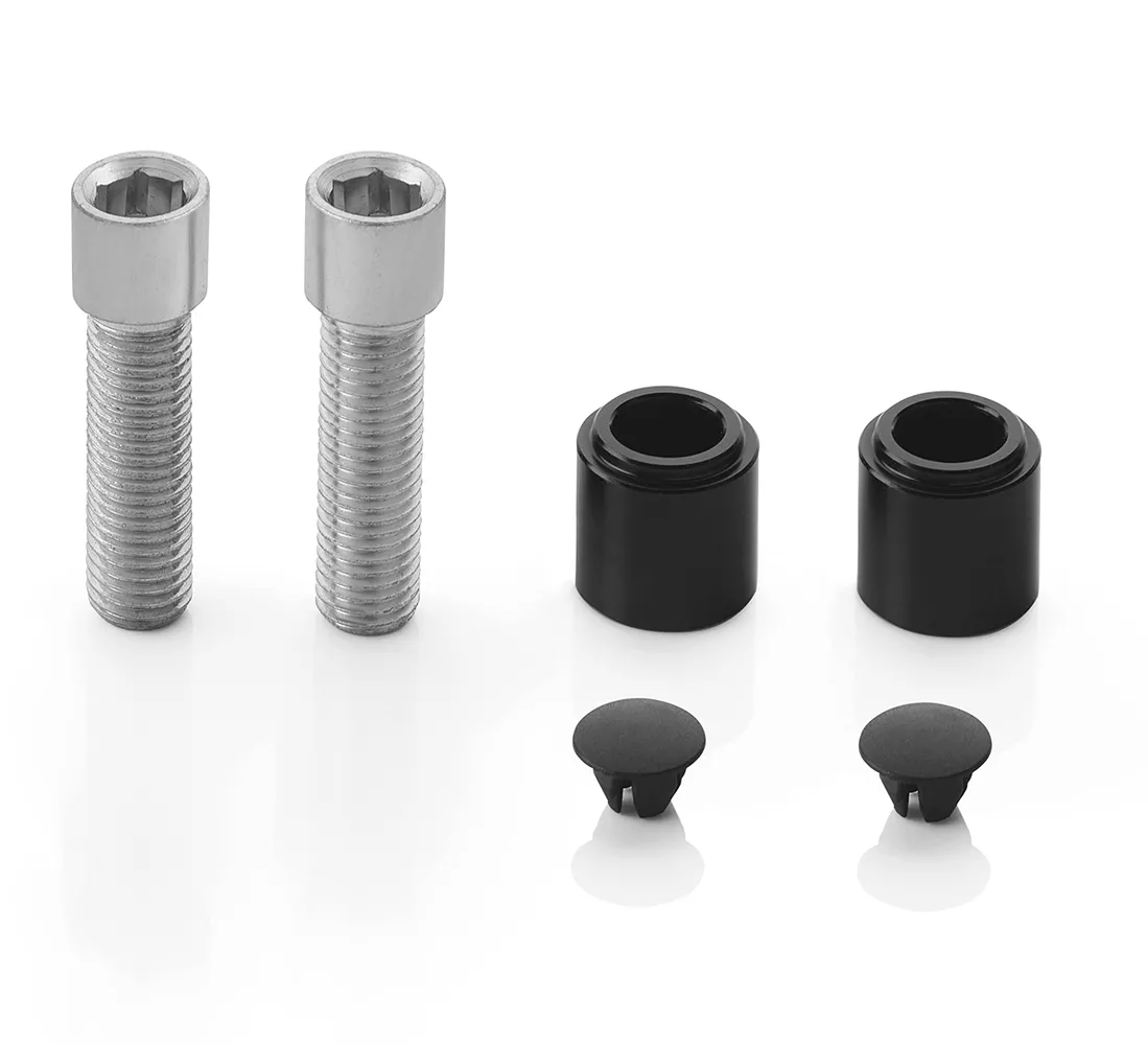 Adattatore per installare Specchio Rizoma Stealth Naked su Suzuki GSX-S 1000 21-, codice BSN901B, colore Nero, 1 paio (set per 2 specchi)