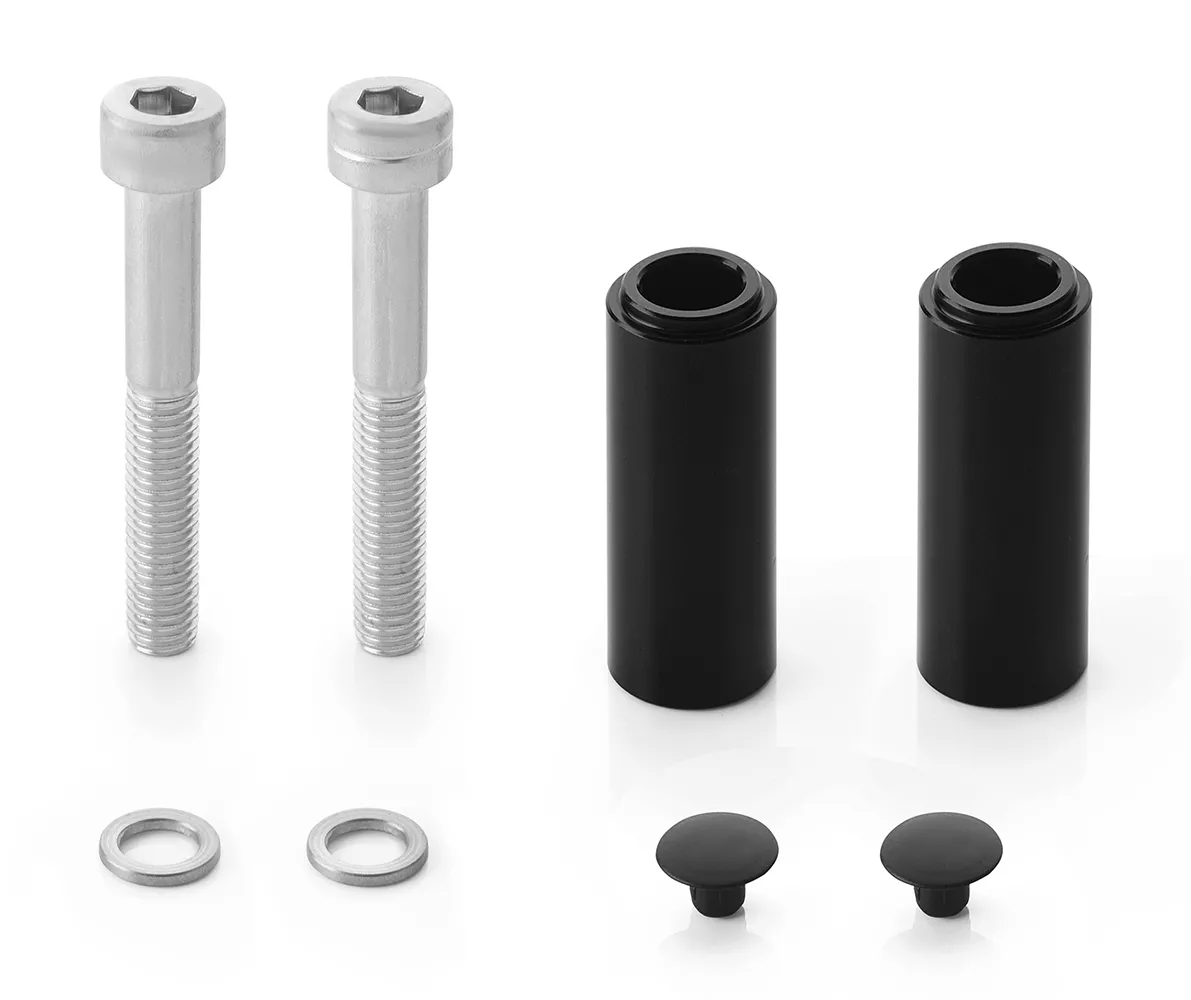 Adattatore per installare Specchio Rizoma Stealth Naked su Ducati Diavel 1260, XDiavel, codice BSN902B, colore Nero, 1 paio (set per 2 specchi)