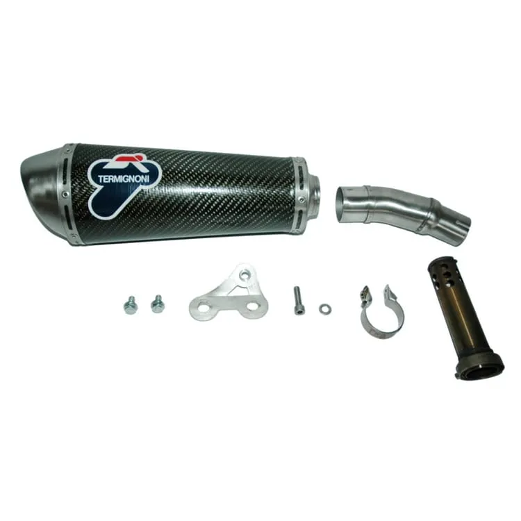 Suzuki Gladius 2009 > 2015 Scarico Termignoni Terminale Oval Carbonio Acciaio-S065080CO-37666