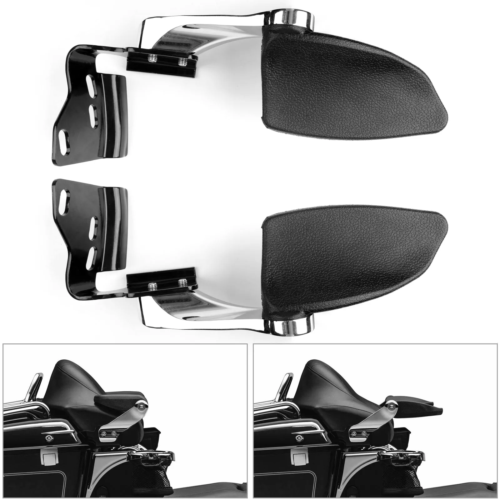 Accoudoirs passager furtifs pour Touring Electra Glide Road King 1997-2013 générique