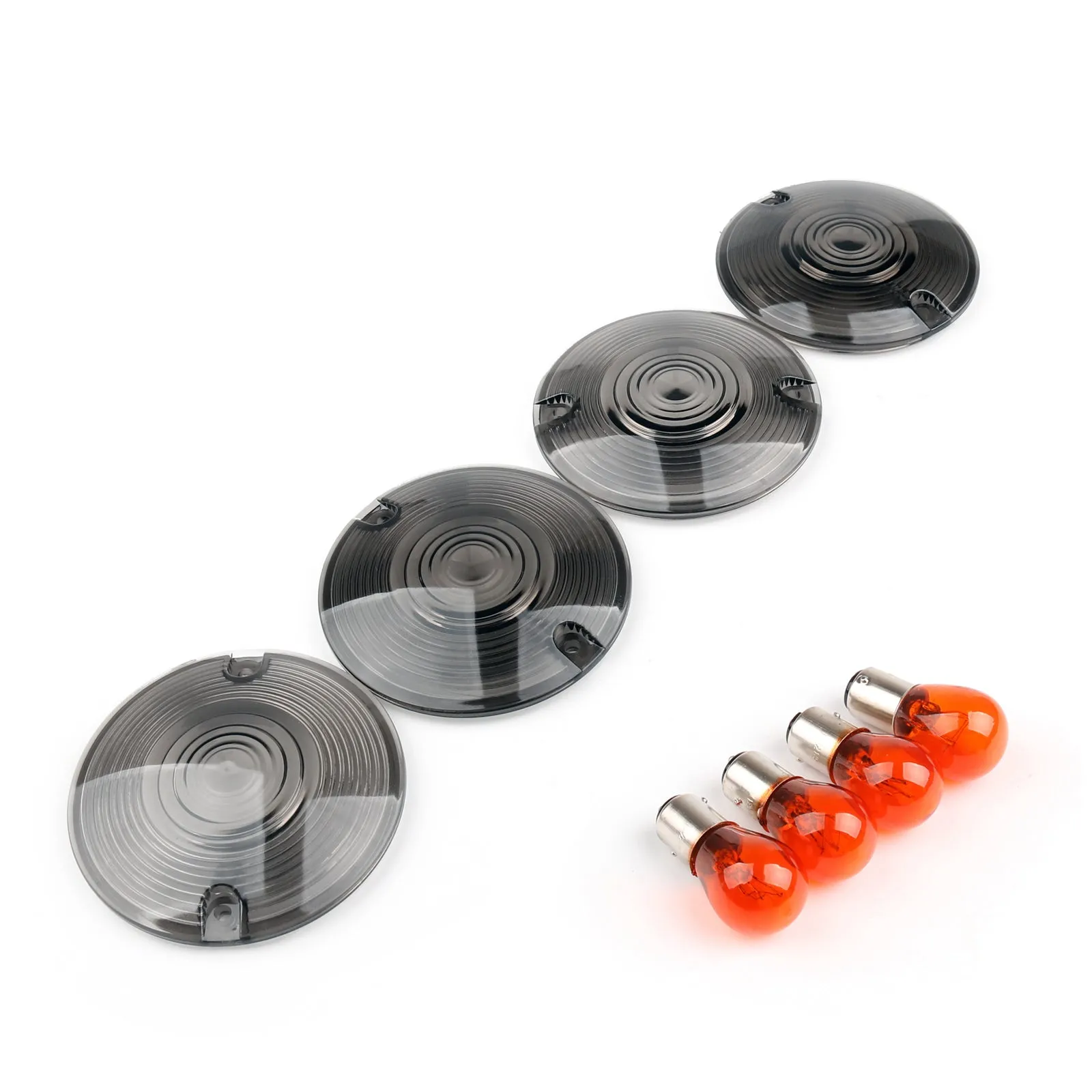 4 pièces clignotants lumière lentille couverture ampoule lampes pour Harley Davidson Electra glisse générique