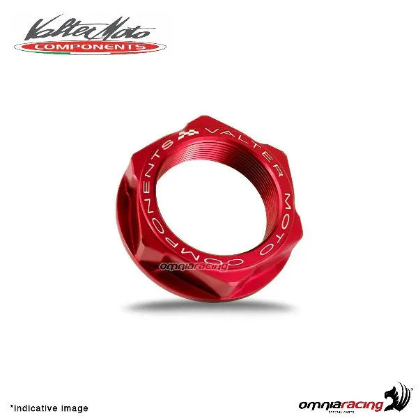 Dado Valtermoto per cannotto di sterzo ergal rosso per Yamaha R1 1998>2018