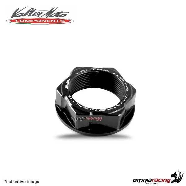 Dado Valtermoto per cannotto di sterzo ergal nero per Kawasaki ZZR1400 2006>2018