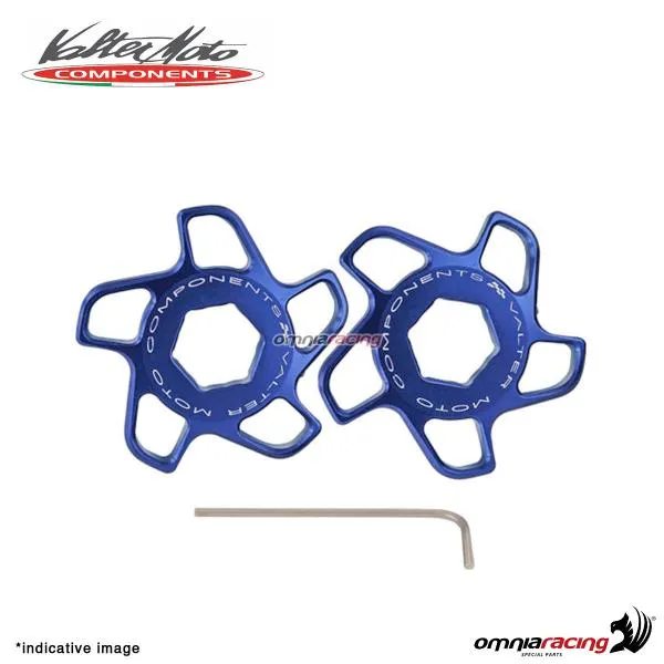 Ghiera blu Valtermoto precarico forcella per Suzuki GSR750 2010>2016