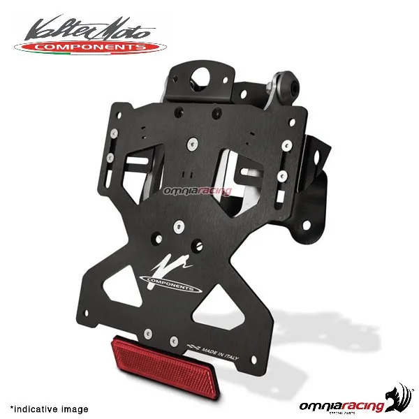 Portatarga Valtermoto completo in alluminio per Svizzera per Suzuki GSXR1000 2009>2016