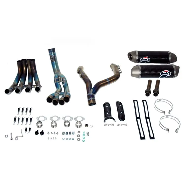 Yamaha R1 2009 > 2011 Scarico Completo Termignoni Terminali Oval Carbonio Acciaio-Y092094CO-37681