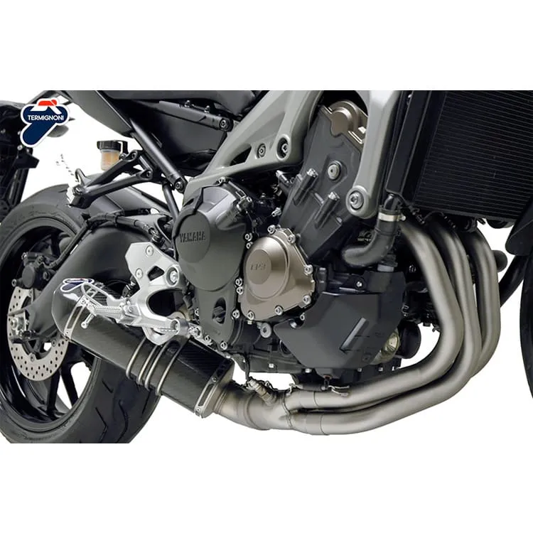 Yamaha Mt09 2014 > 2020 Scarico Completo Termignoni Terminale Relevance Carbonio Acciaio-Y102090CV-37692