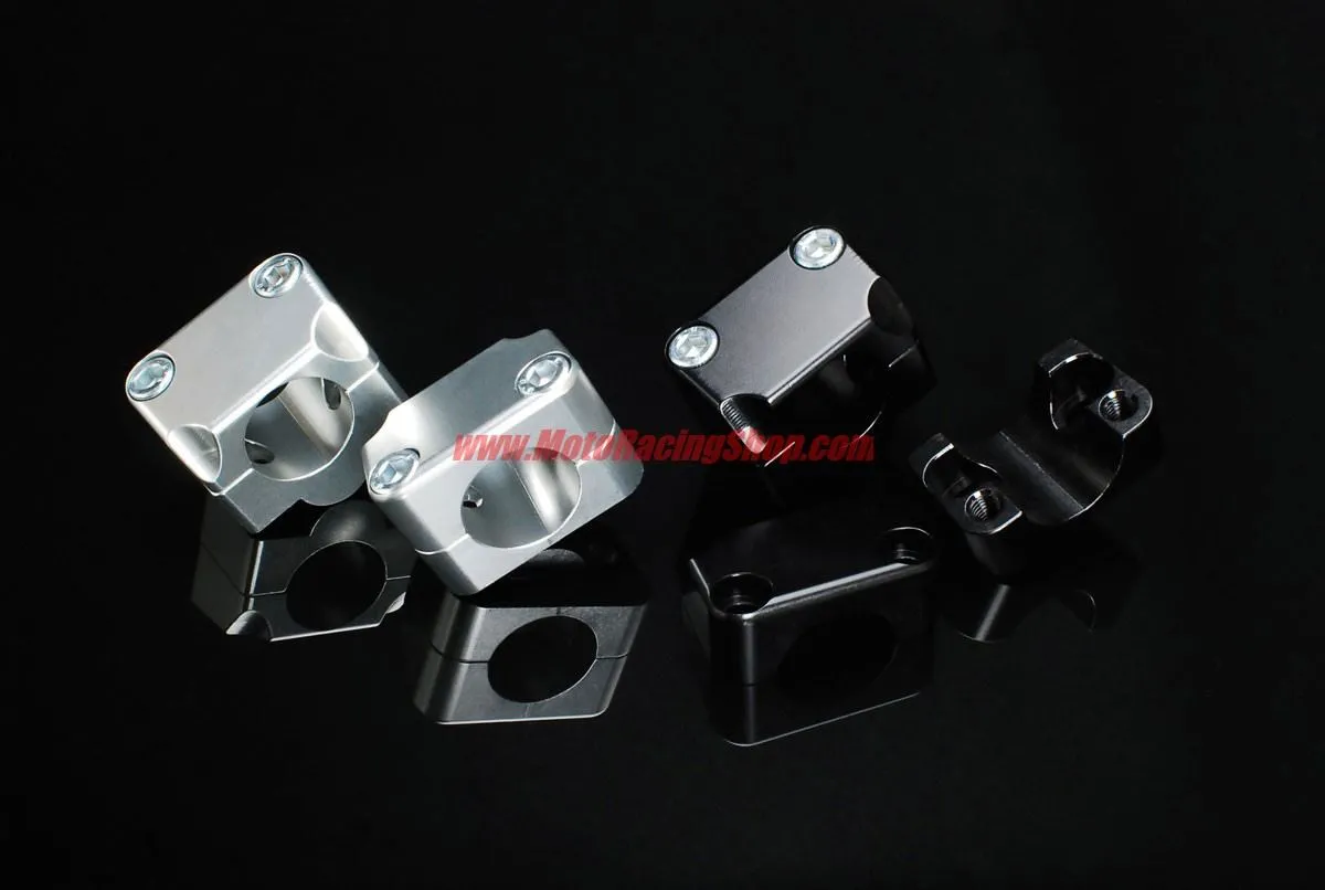 Adattatori Accossato versione CROSS per trasformazioni manubrio da 22mm a 28mm in ergal ricavati dal pieno ALTI 30MM