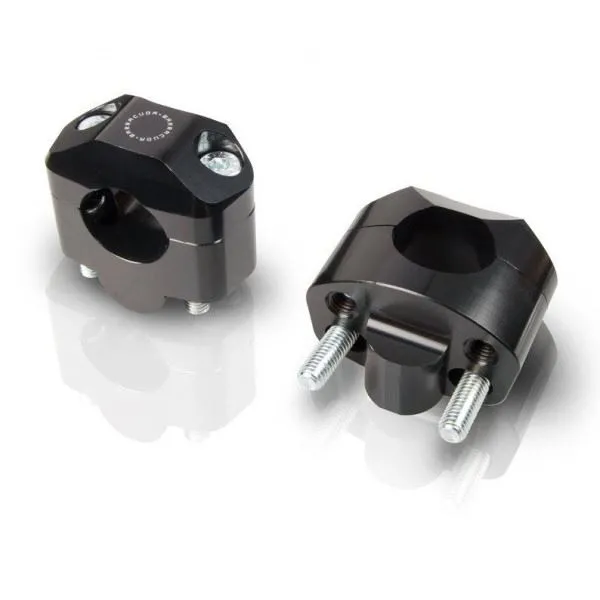 Adattatori Barracuda per trasformazioni manubrio da 22mm a 28mm in ergal ricavati dal pieno