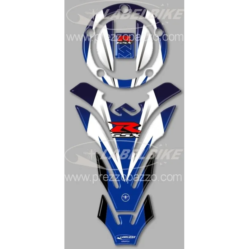 ADESIVI 3D PROTEZIONE SERBATOIO E TAPPO SERBATOIO SUZUKI GSX-R