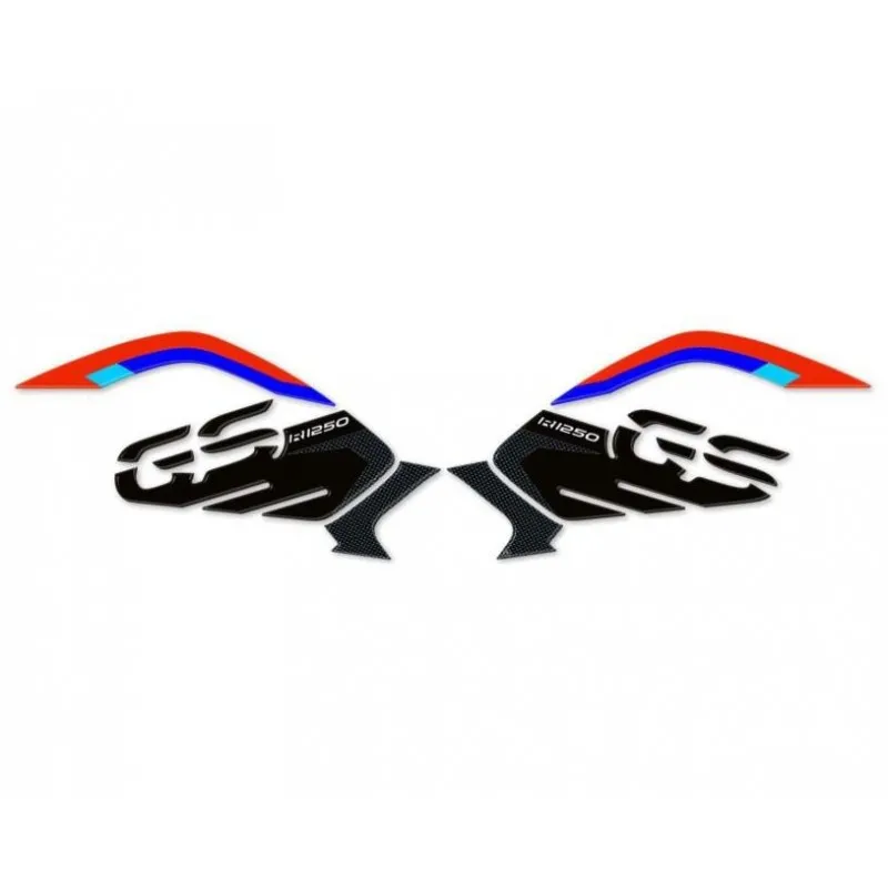 ADESIVI 3D PROTEZIONI LATERALI SERBATOIO RALLY BMW R 1250 GS 2021-2024