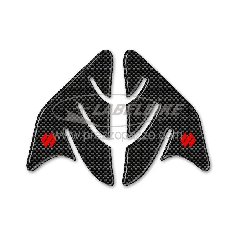 ADESIVI 3D PROTEZIONI LATERALI SERBATOIO SUZUKI GSX-R CARBON