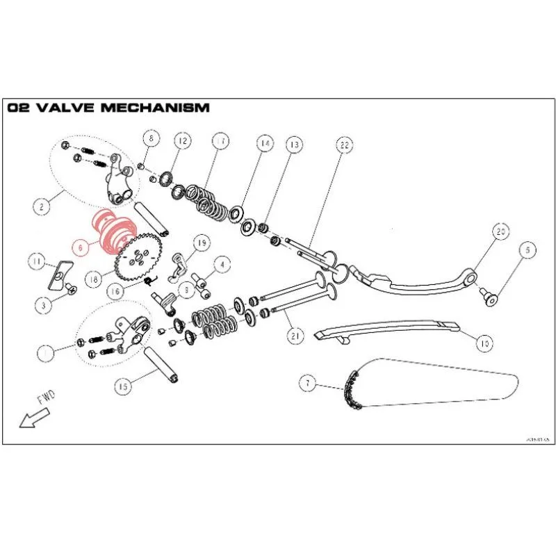 Albero a Camme RACING 240r DAYTONA 190 - 86878
