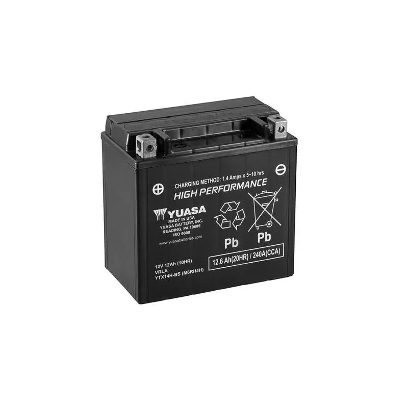 BATTERIA AD ALTO SPUNTO SIGILLATA PRECARICATA YUASA YTX14H KTM 1390 SUPER DUKE R 2024