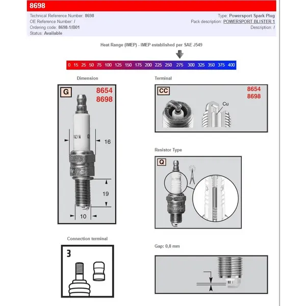 Candele Champion standard e con resistenza-21030312