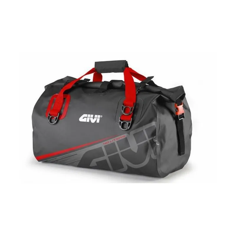 BORSA DA SELLA GIVI IMPERMEABILE, 40 LITRI, GRIGIO/ROSSO