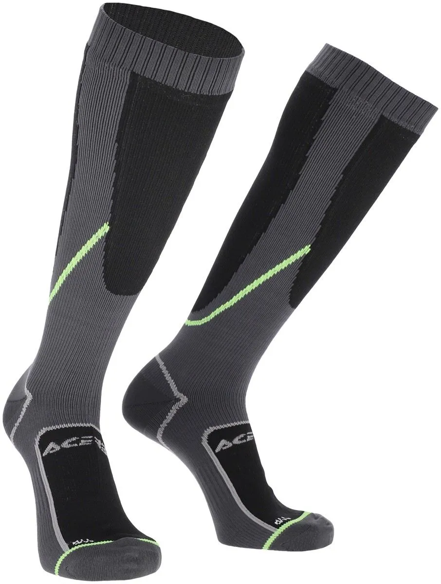 Calzettoni impermeabili Off-Road Acerbis No-Wet nero-giallo fluo