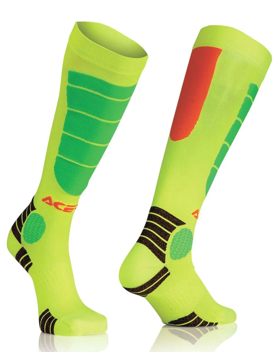 Calzettoni Off-Road Acerbis Mx Impact Junior arancioni fluo-giallo fluo