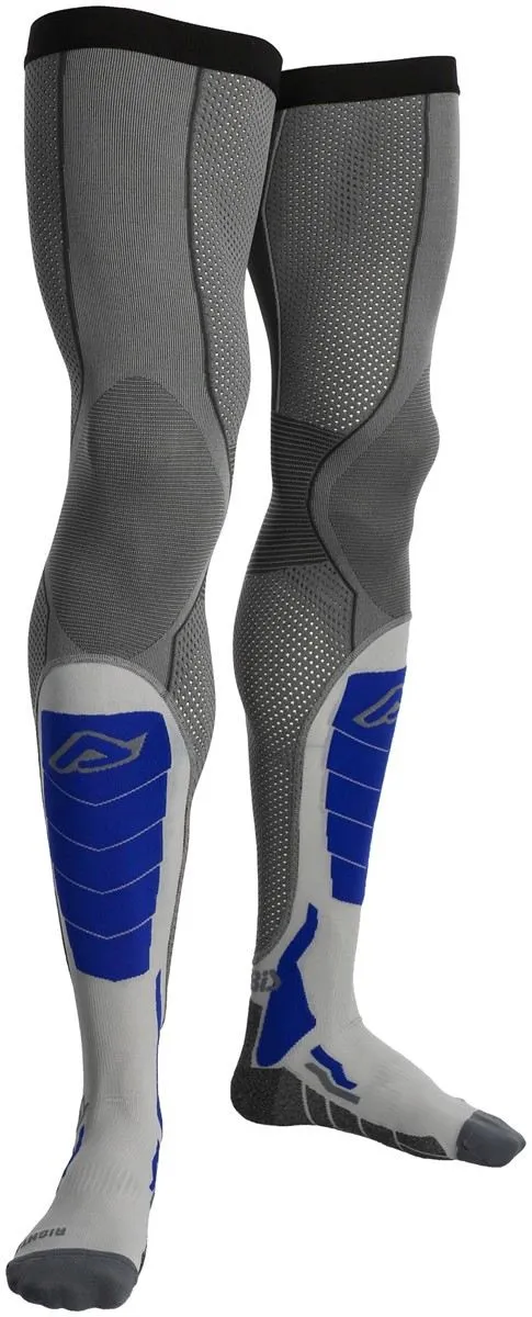 Calzettoni Off-Road Acerbis X-Leg Pro Vented Lunghi grigio-blu