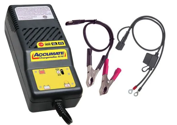 Caricabatterie mantenitore per auto e moto TecMate Accumate per batterie 6/12 V