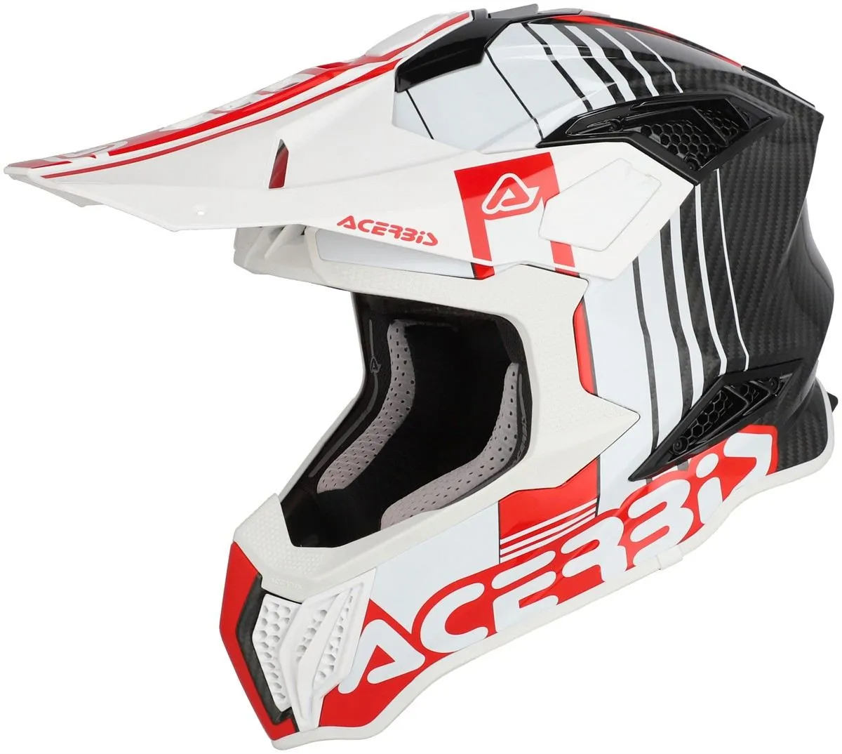 Casco cross enduro Acerbis AIRSTRIKE-C Bianco/Rosso