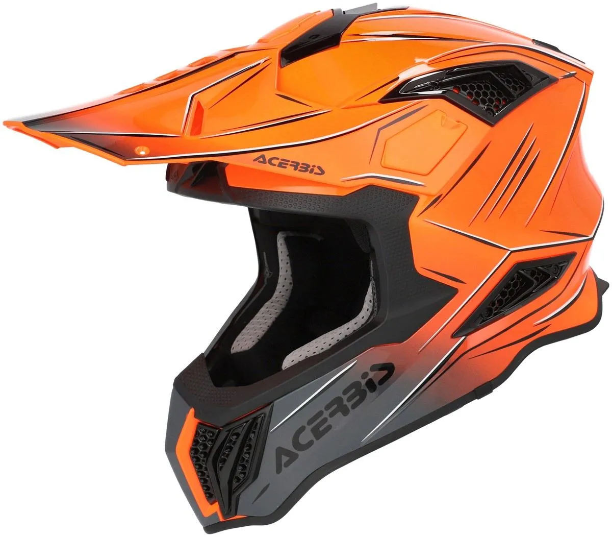 Casco cross enduro Acerbis AIRSTRIKE-X Arancione/Grigio