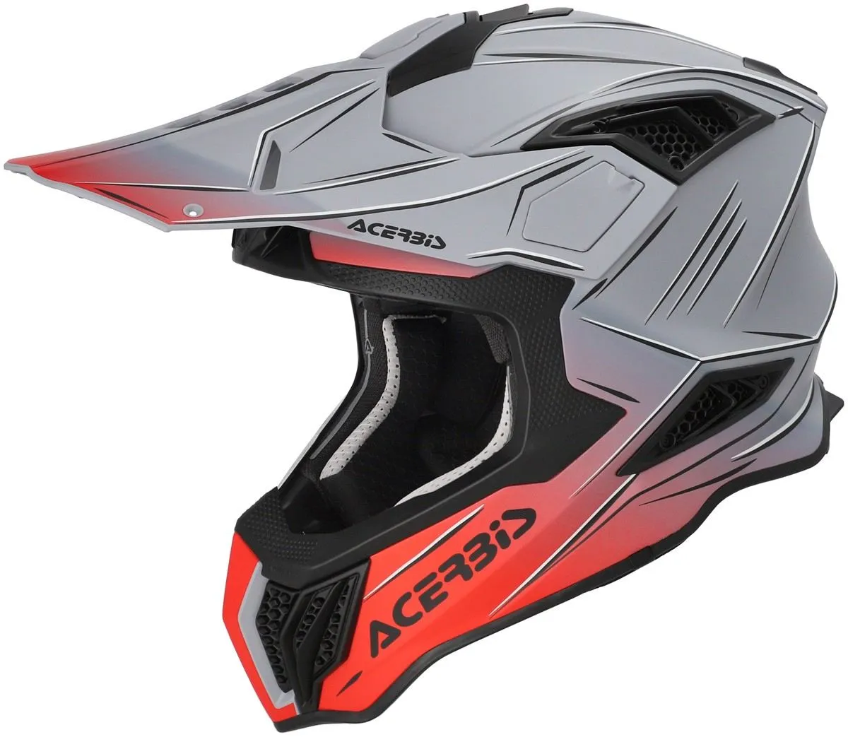 Casco cross enduro Acerbis AIRSTRIKE-X Grigio/Rosso
