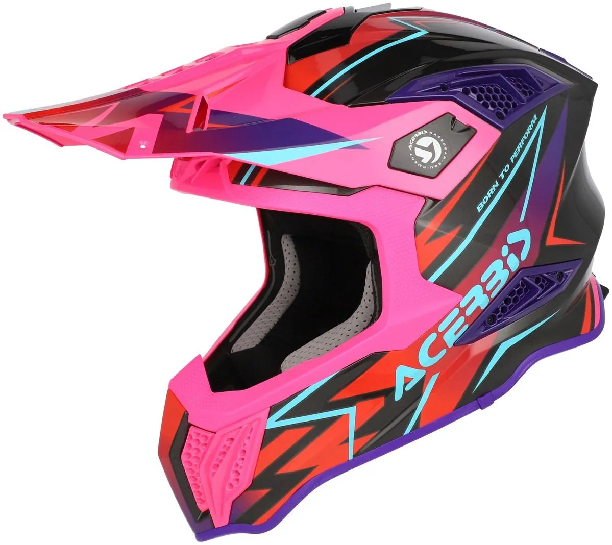 Casco cross enduro Acerbis AIRSTRIKE-X Nero/Rosa