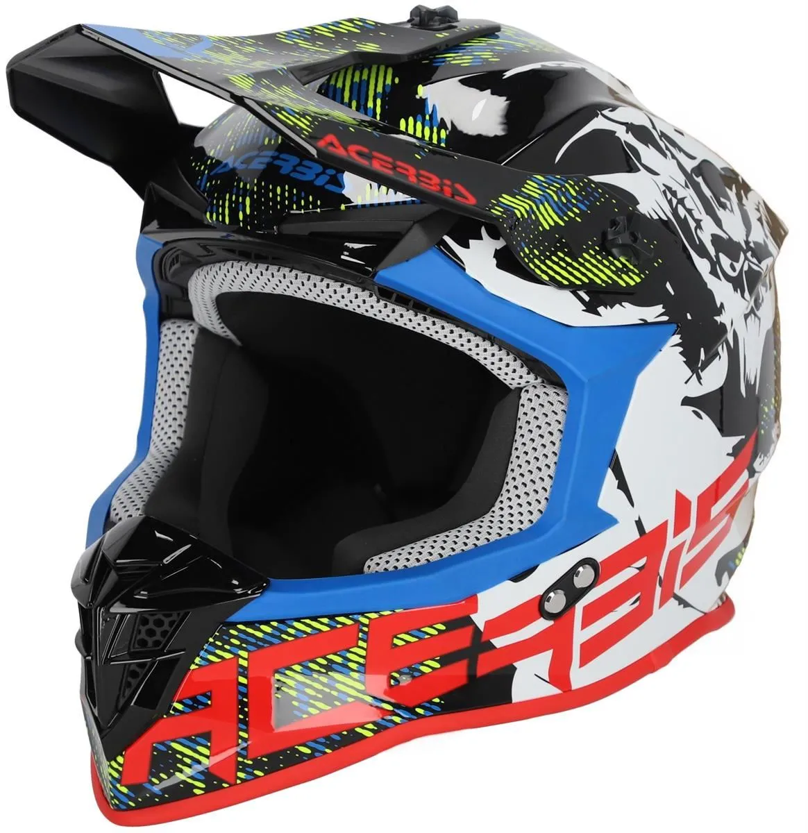 Casco cross enduro Acerbis LINEAR 22-06 Bianco/Nero