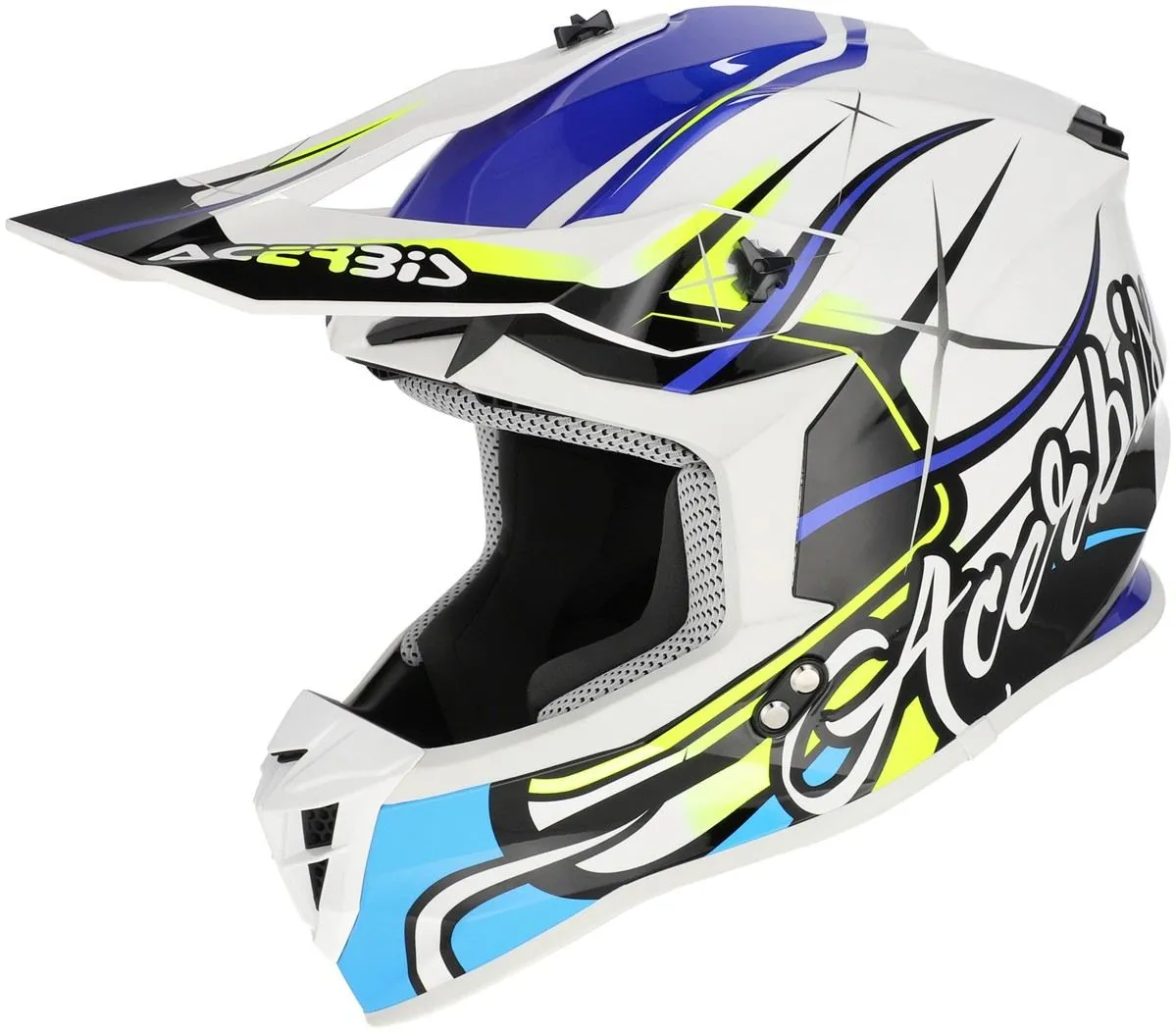 Casco cross enduro Acerbis LINEAR 22-06 Bianco/Blu